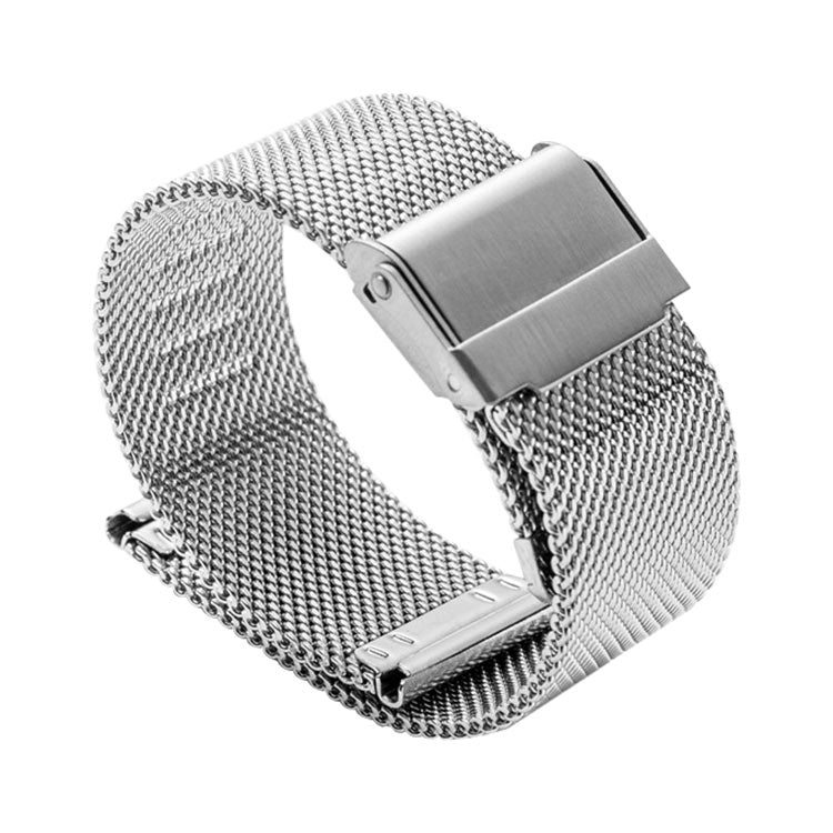 18mm 304 Stainless Steel Double Buckles Watch Band(Silver) - Watch Bands by buy2fix | Online Shopping UK | buy2fix