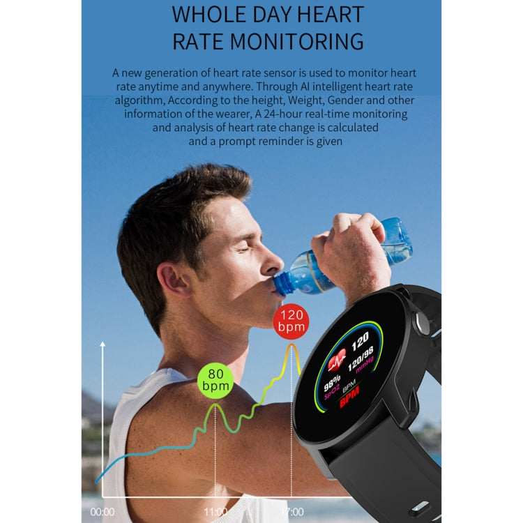 W9 Smart Sport Bracelet, Support Heart Rate Detection & Pedometer & Sedentary Reminder & Sleep Monitoring(Blue) - Smart Wear by buy2fix | Online Shopping UK | buy2fix