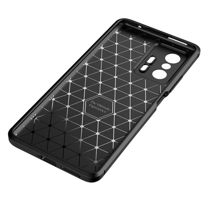 For Xiaomi Mi 11T / 11T Pro Carbon Fiber Texture Shockproof TPU Case(Black) - Xiaomi Accessories by buy2fix | Online Shopping UK | buy2fix