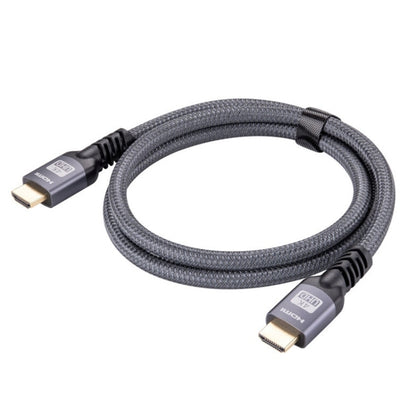 HDMI 2.0 Male to HDMI 2.0 Male 4K Ultra-HD Braided Adapter Cable, Cable Length:12m(Grey) - Cable by buy2fix | Online Shopping UK | buy2fix