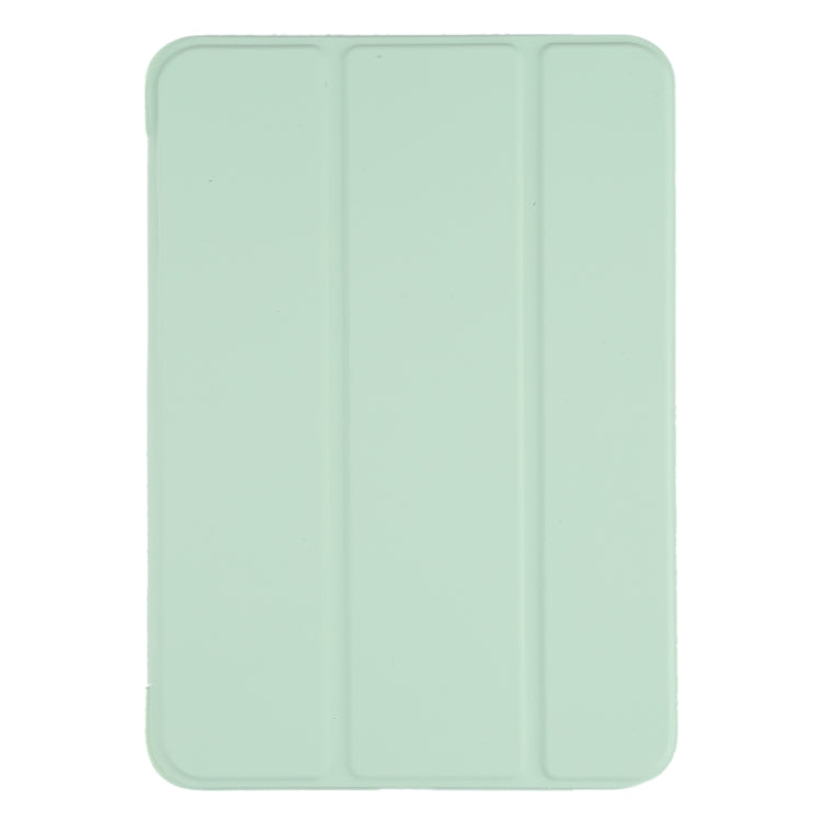 For iPad mini 6 GEBEI Shockproof Horizontal Flip Tablet Case with Three-folding Holder(Mint Green) - iPad mini 6 Cases by GEBEI | Online Shopping UK | buy2fix