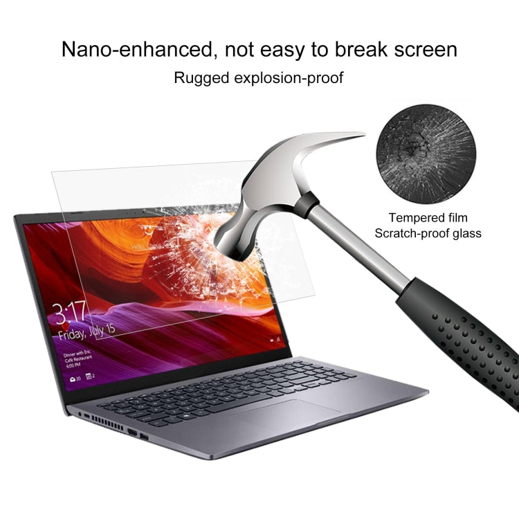 Laptop Screen HD Tempered Glass Protective Film For Asus Mars15 15.6 inch - Computer & Networking by buy2fix | Online Shopping UK | buy2fix