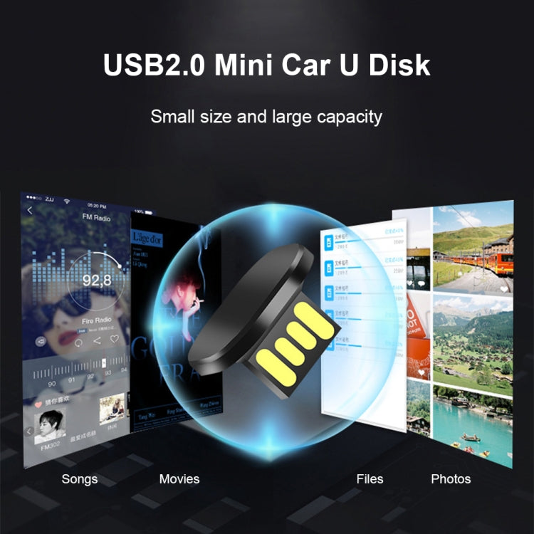 Car USB Interface Mini Metal U Disk, Capacity:16GB - USB Flash Drives by buy2fix | Online Shopping UK | buy2fix