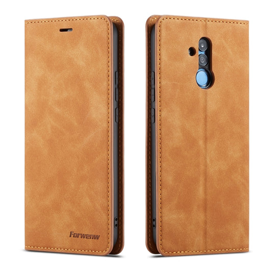 For Huawei Mate 20 Lite Forwenw Dream Series Oil Edge Strong Magnetism Horizontal Flip Leather Case with Holder & Card Slots & Wallet & Photo Frame(Brown) - Huawei Cases by Forwenw | Online Shopping UK | buy2fix