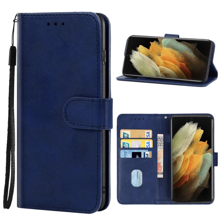 Leather Phone Case For Samsung Galaxy S22 Ultra 5G(Blue) - Galaxy S22 Ultra 5G Cases by buy2fix | Online Shopping UK | buy2fix