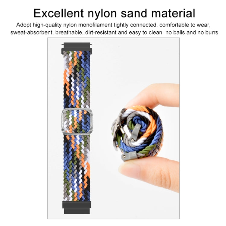 For Samsung Galaxy Watch4 40mm/44mm Nylon Braided Elasticity Watch Band(Grey) - Watch Bands by buy2fix | Online Shopping UK | buy2fix