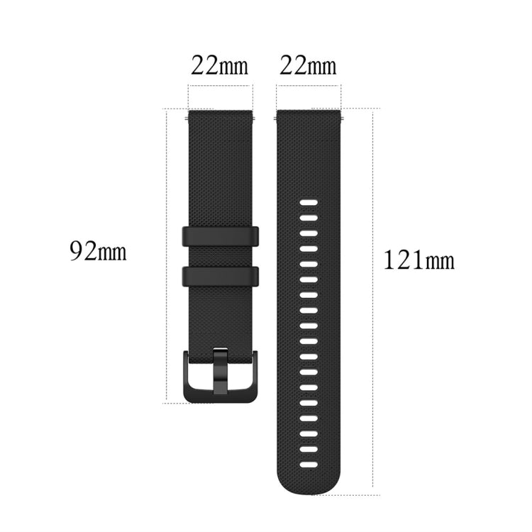 For Garmin Silicone Smart Watch Watch Band, Size:22mm Universal(White) - Watch Bands by buy2fix | Online Shopping UK | buy2fix