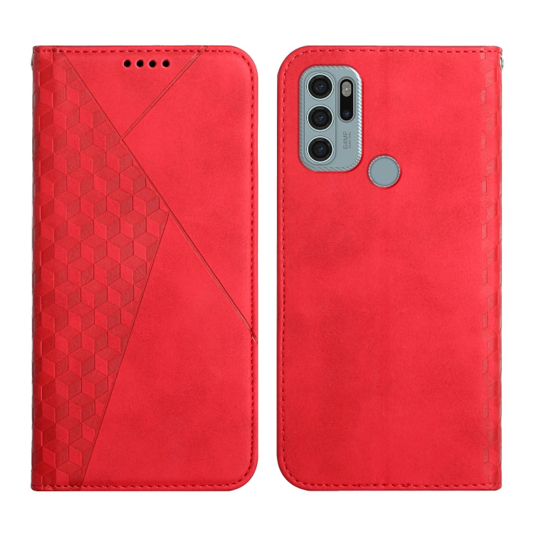 For Motorola Moto G60S Skin Feel Magnetic Leather Phone Case(Red) - Motorola Cases by buy2fix | Online Shopping UK | buy2fix