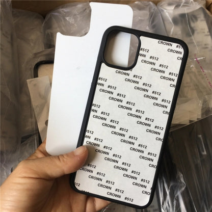 For iPhone 12 mini 10 PCS 2D Blank Sublimation Phone Case (Black) - iPhone 12 mini Cases by buy2fix | Online Shopping UK | buy2fix