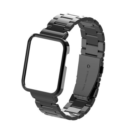 For Xiaomi Mi Watch Lite / Redmi Watch Three-Bead Metal Watchband(Black) - Smart Wear by buy2fix | Online Shopping UK | buy2fix
