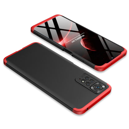 For Xiaomi Redmi Note 11S / 11 Global Version GKK Three Stage Splicing PC Phone Case(Black Red) - Xiaomi Cases by GKK | Online Shopping UK | buy2fix