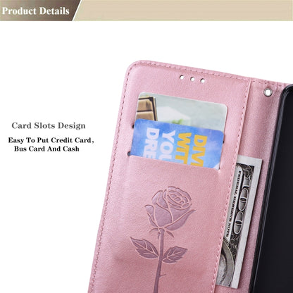 For Redmi Note 11 Global Version / Note 11S 4G Global Version Rose Embossed Leather Phone Case(Rose Gold) - Xiaomi Accessories by buy2fix | Online Shopping UK | buy2fix