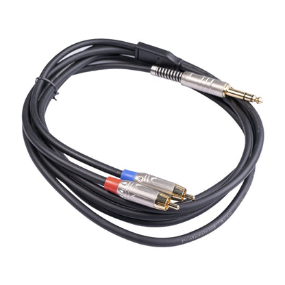 6.35mm Male to Dual RCA Male Audio Cable, Cable Length:3m - Aux Cable by buy2fix | Online Shopping UK | buy2fix