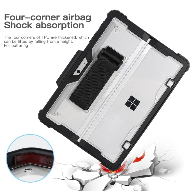 For MicroSoft Surface Go 1 / 2 / 3 Acrylic Transparent Hand Shoulder Strap Laptop Case - Other by buy2fix | Online Shopping UK | buy2fix