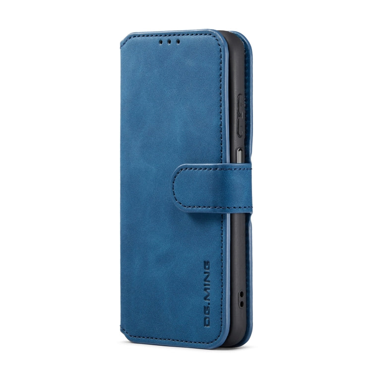 For Samsung Galaxy A13 4G DG.MING Retro Oil Edge Flip Leather Phone Case(Blue) - Samsung Accessories by DG.MING | Online Shopping UK | buy2fix