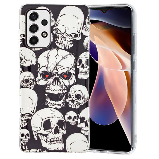 For Samsung Galaxy A13 4G Luminous TPU Protective Phone Case(Skull) - Samsung Accessories by buy2fix | Online Shopping UK | buy2fix