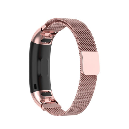 For  Huawei Band 3 & 4 Pro Milanese Strap(Rose Pink) - Smart Wear by buy2fix | Online Shopping UK | buy2fix