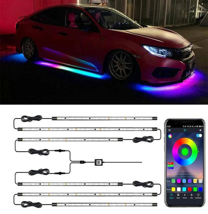 Car Modification Symphony Voice Control LED Chassis Lights, Specification:4 x 60cm + 2 x 120cm - In Car by buy2fix | Online Shopping UK | buy2fix