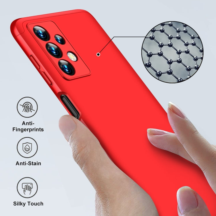 For Samsung Galaxy A13 4G GKK Three Stage Splicing Full Coverage PC Phone Case(Red) - Galaxy Phone Cases by GKK | Online Shopping UK | buy2fix