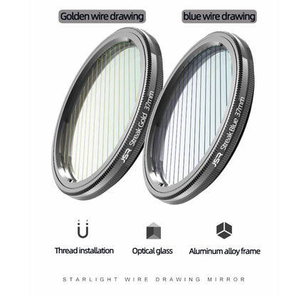JSR Starlight Drawing Camera Lens Filter, Size:43mm(Streak Gold) - Camera Accessories by JSR | Online Shopping UK | buy2fix