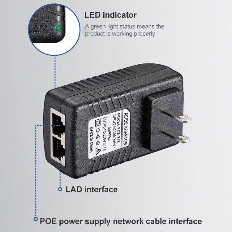 12V 1A Router AP Wireless POE / LAD Power Adapter(EU Plug) - Network Hardware by buy2fix | Online Shopping UK | buy2fix