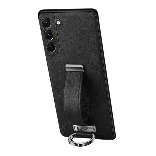 For Samsung Galaxy S22 5G SULADA Cool Series PC + Leather Texture Skin Feel Shockproof Phone Case(Black) - Galaxy S22 5G Cases by SULADA | Online Shopping UK | buy2fix