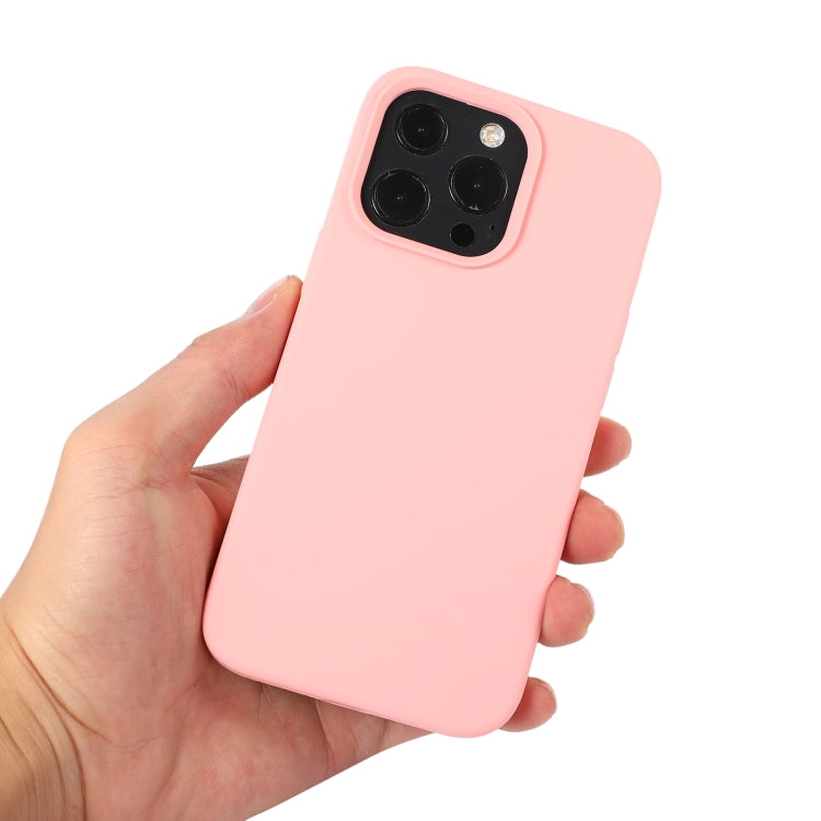 For iPhone 14 Liquid Silicone Phone Case (Sand Pink) - iPhone 14 Cases by buy2fix | Online Shopping UK | buy2fix