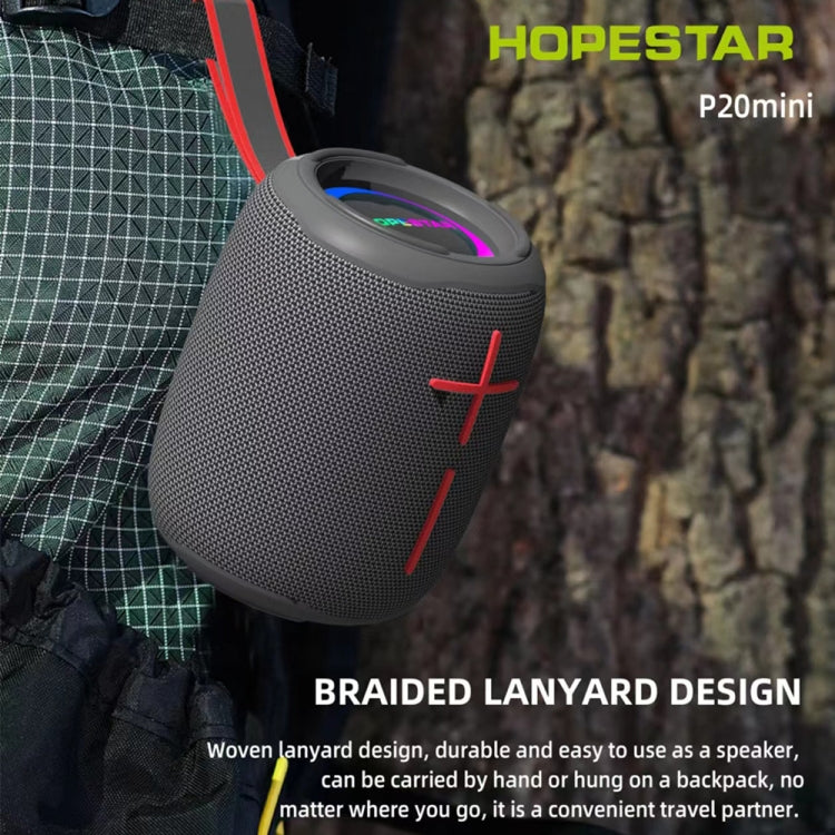 HOPESTAR P20 mini Waterproof Wireless Bluetooth Speaker(Black) - Mini Speaker by HOPESTAR | Online Shopping UK | buy2fix