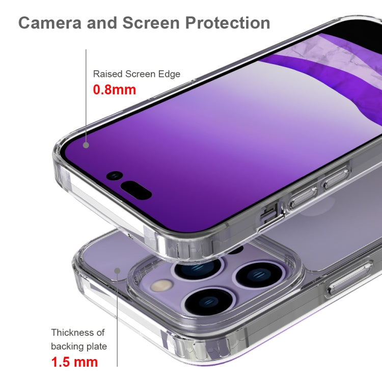 For iPhone 14 Pro Max Shockproof Scratchproof TPU + Acrylic Phone Case (Transparent) - iPhone 14 Pro Max Cases by buy2fix | Online Shopping UK | buy2fix