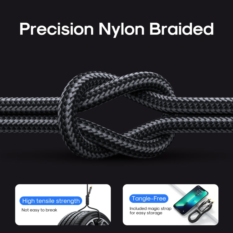 JOYROOM S-CL020A12 USB-C / Type-C to 8 Pin 20W Sync Data Cable, Cable Length:1.2m(Black) - Normal Style Cable by JOYROOM | Online Shopping UK | buy2fix