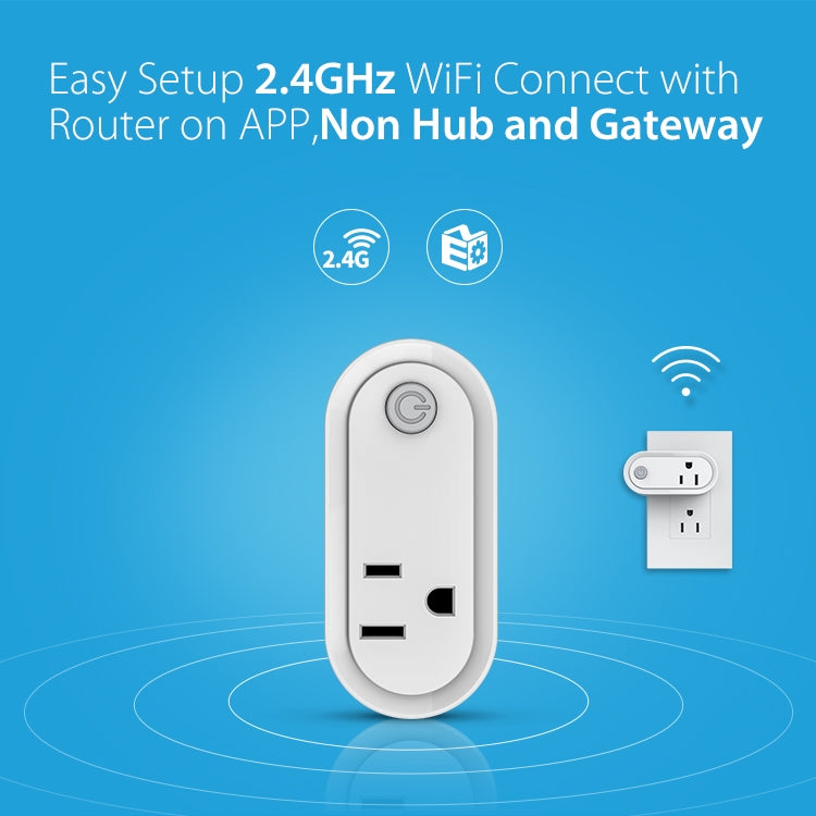 NEO NAS-WR12W 15A 2.4G WiFi US Smart Power Plug - Smart Socket by NEO | Online Shopping UK | buy2fix