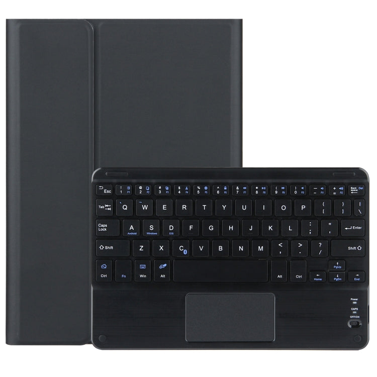 For Lenovo Tab M10 HD Gen 2 Touchpad Bluetooth Keyboard Leather Tablet Case(Black) - Lenovo Keyboard by buy2fix | Online Shopping UK | buy2fix