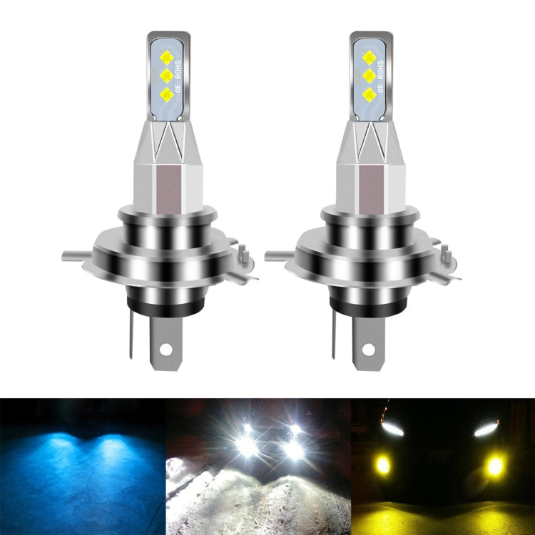 1 Pair H4 DC 12V-24V 12W 1800LM Car LED Fog Light(White Light) - In Car by buy2fix | Online Shopping UK | buy2fix