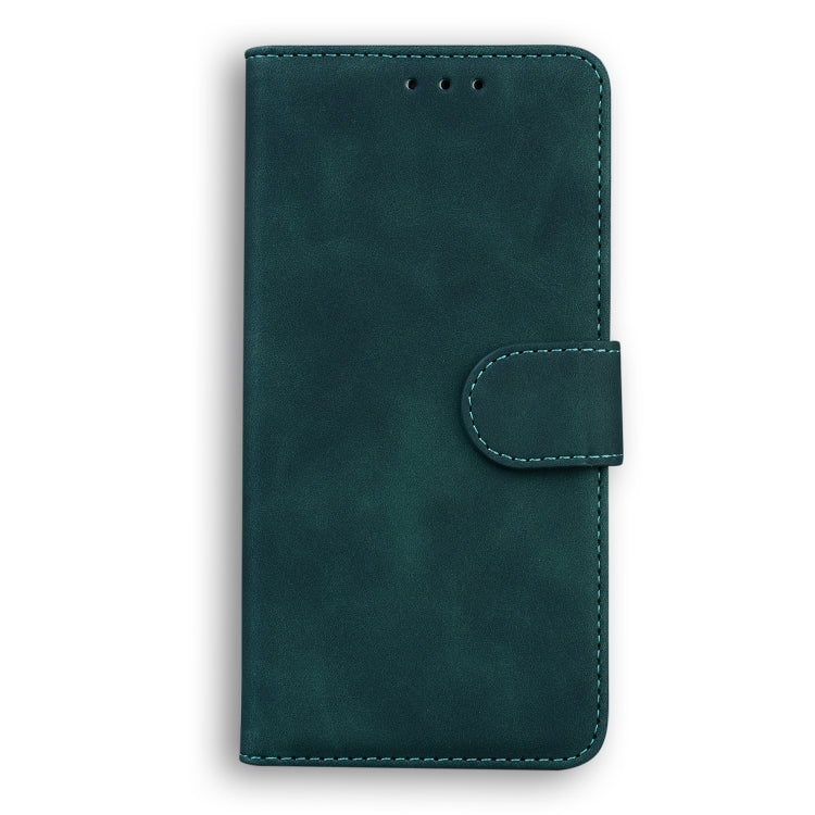 For Tecno Spark 8 Pro Skin Feel Pure Color Flip Leather Phone Case(Green) - Tecno Cases by buy2fix | Online Shopping UK | buy2fix