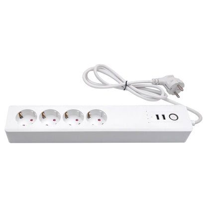 ZigBee 16A SM-SO306-E 4 Holes + 2 USB Multi-purpose Smart Power Strip, EU Plug - Consumer Electronics by buy2fix | Online Shopping UK | buy2fix