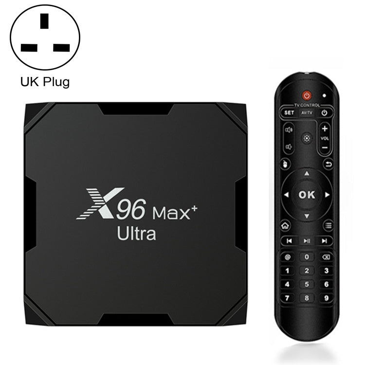 X96 Max+ Ultra 4GB+64GB Amlogic S905X4 8K Smart TV BOX Android 11.0 Media Player, Plug Type:UK Plug - Consumer Electronics by buy2fix | Online Shopping UK | buy2fix