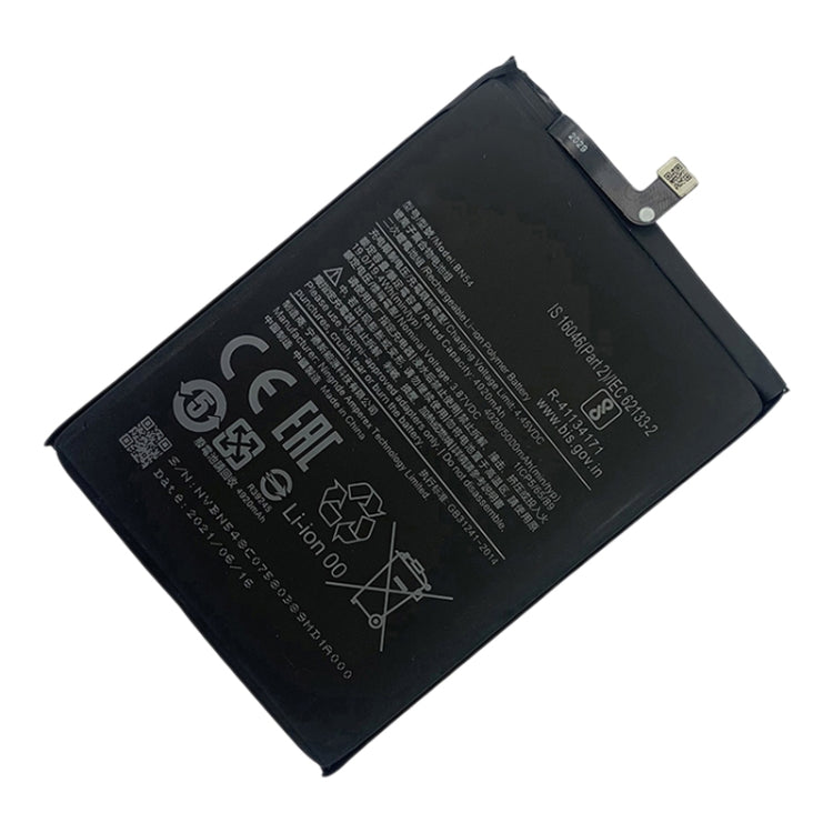 BM54 5000 mAh Li-Polymer Battery Replacement For Xiaomi Redmi Note 9 5G / Redmi Note 9T - For Xiaomi by buy2fix | Online Shopping UK | buy2fix