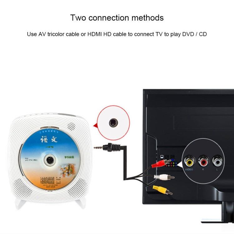 Kecag KC-609 Wall Mounted Home DVD Player Bluetooth CD Player, Specification:CD Version+ Not Connected to TV+ Plug-In Version(Black) - DVD & LCD Player by Kecag | Online Shopping UK | buy2fix