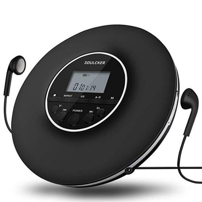 Kecag KC-706 Portable Walkman CD Player(Black) - DVD & LCD Player by Kecag | Online Shopping UK | buy2fix