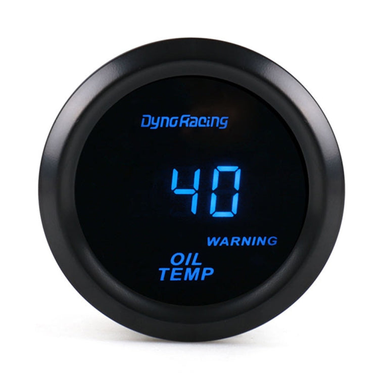 Car Modified 12V Universal 52mm Blue Light Digital Display Meter, Style:Oil Temperature Gauge - In Car by buy2fix | Online Shopping UK | buy2fix