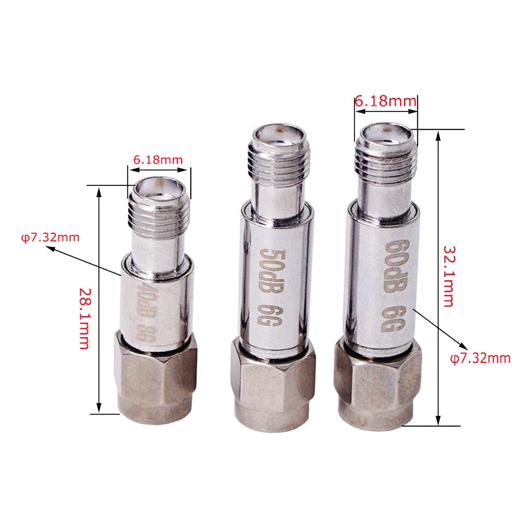 9dBi SMA Attenuator DC-6GHz SMA Coaxial Fixed Connectors - Connectors by buy2fix | Online Shopping UK | buy2fix