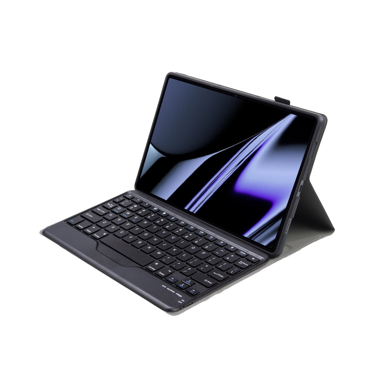 OP11-B Lambskin Texture Ultra-thin Bluetooth Keyboard Leather Case For OPPO Pad 11 inch(Black) - Others Keyboard by buy2fix | Online Shopping UK | buy2fix