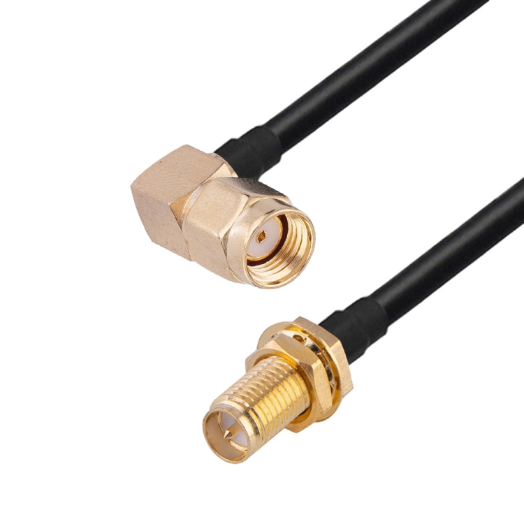 RP-SMA Male Elbow to RP-SMA Female RG174 RF Coaxial Adapter Cable, Length: 15cm - Connectors by buy2fix | Online Shopping UK | buy2fix