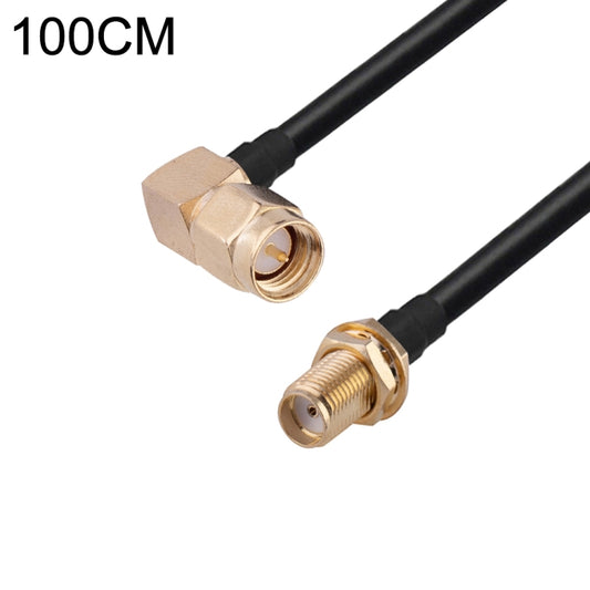 SMA Male Elbow to SMA Female RG174 RF Coaxial Adapter Cable, Length: 1m - Connectors by buy2fix | Online Shopping UK | buy2fix