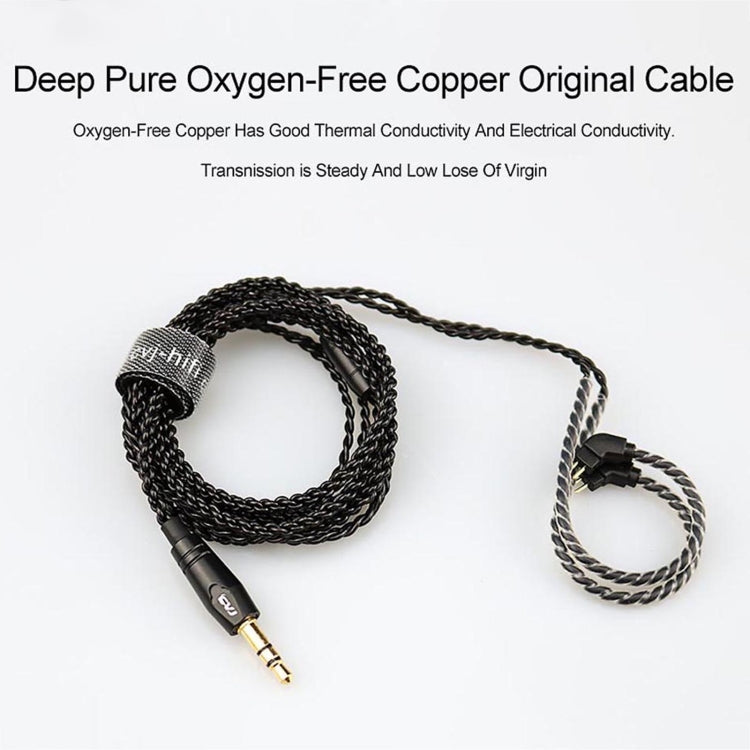 CVJ-V1 1.25m Oxygen-free Copper Silver Plated Upgrade Cable For MMCX Earphones, With Mic - Cable & Splitter by CVJ | Online Shopping UK | buy2fix