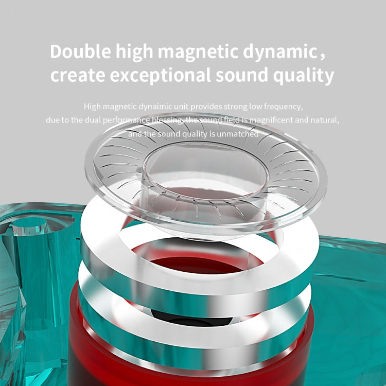 CVJ Demon Double Dynamic Coil HiFi Music Wired Earphone With Mic(Gold) - In Ear Wired Earphone by CVJ | Online Shopping UK | buy2fix