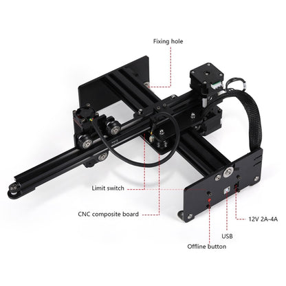 NEJE MASTER 3 Laser Engraver with N30820 Laser Module(EU Plug) - Consumer Electronics by NEJE | Online Shopping UK | buy2fix