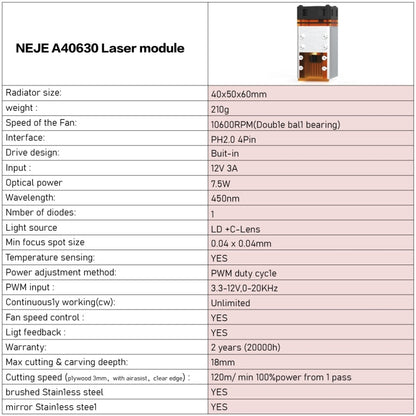 NEJE MASTER 3 Plus Laser Engraver with A40630 Laser Module(EU Plug) - Consumer Electronics by NEJE | Online Shopping UK | buy2fix