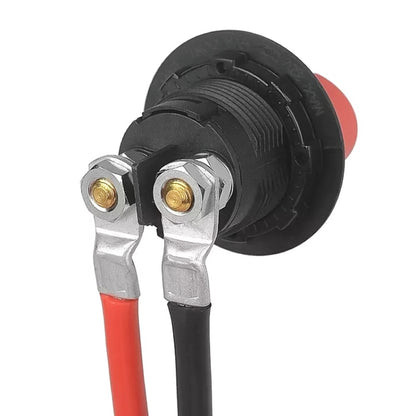 10AWG 6-5 Car 50cm Red + Black Pure Copper Battery Inverter Cable - In Car by buy2fix | Online Shopping UK | buy2fix