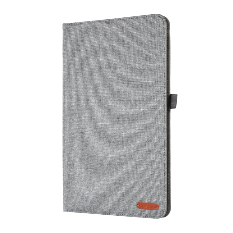 For Honor Pad 8 Fabric PU + TPU Flip Tablet Leather Case(Grey) - For Huawei by buy2fix | Online Shopping UK | buy2fix